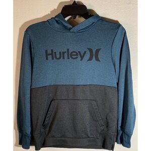 Hurley Blue and Black Sweater with Color Block Design